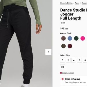Lululemon Black Dance Pants Joggers